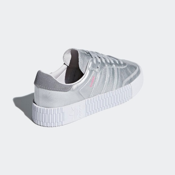 adidas | Shoes | Adidas Samba Rose Shoes Silver Metallic | Poshmark